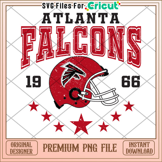 Atlanta Falcons Helmet Design PNG File, perfect for Cricut projects