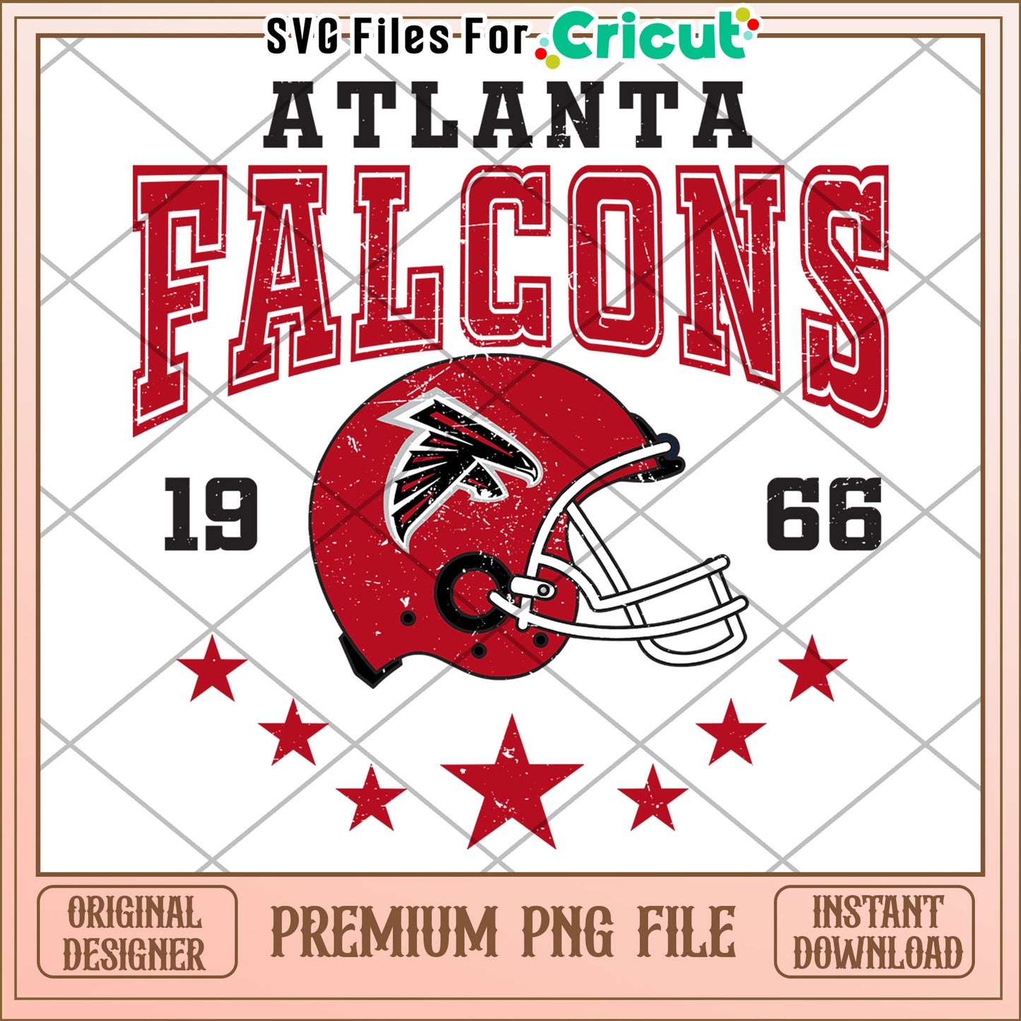 Atlanta Falcons Helmet Design PNG File, perfect for Cricut projects