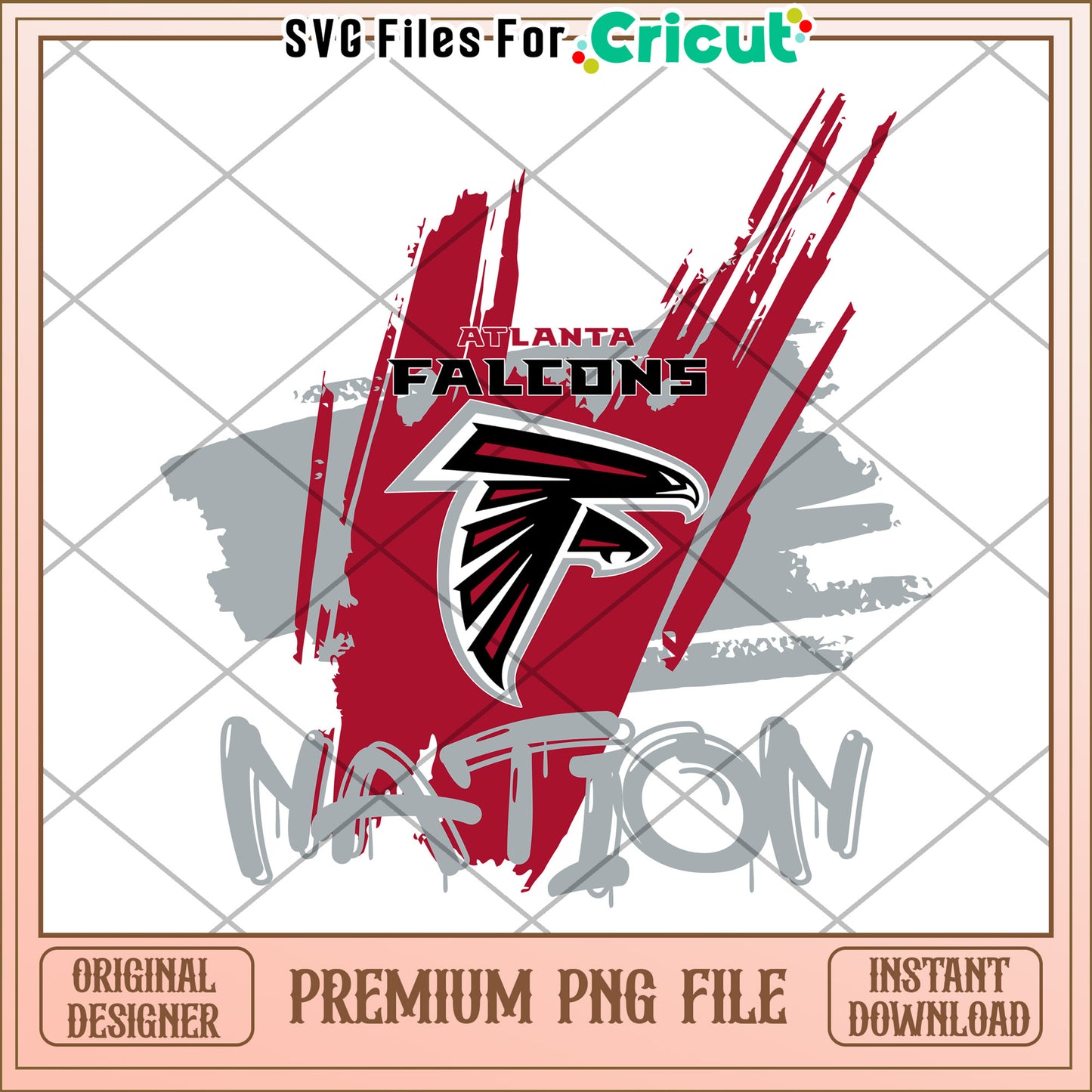 Atlanta Falcons PNG file for Cricut crafts, perfect for fans