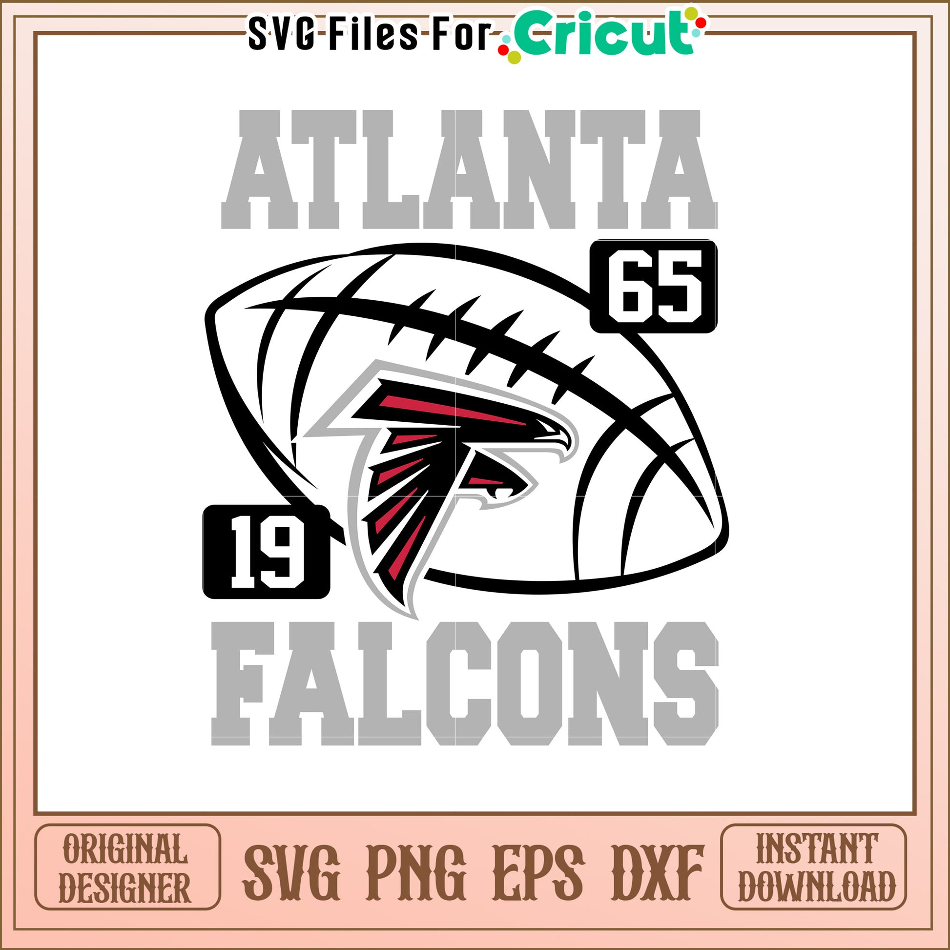 Atlanta Falcons SVG Design for Sports Fans Apparel