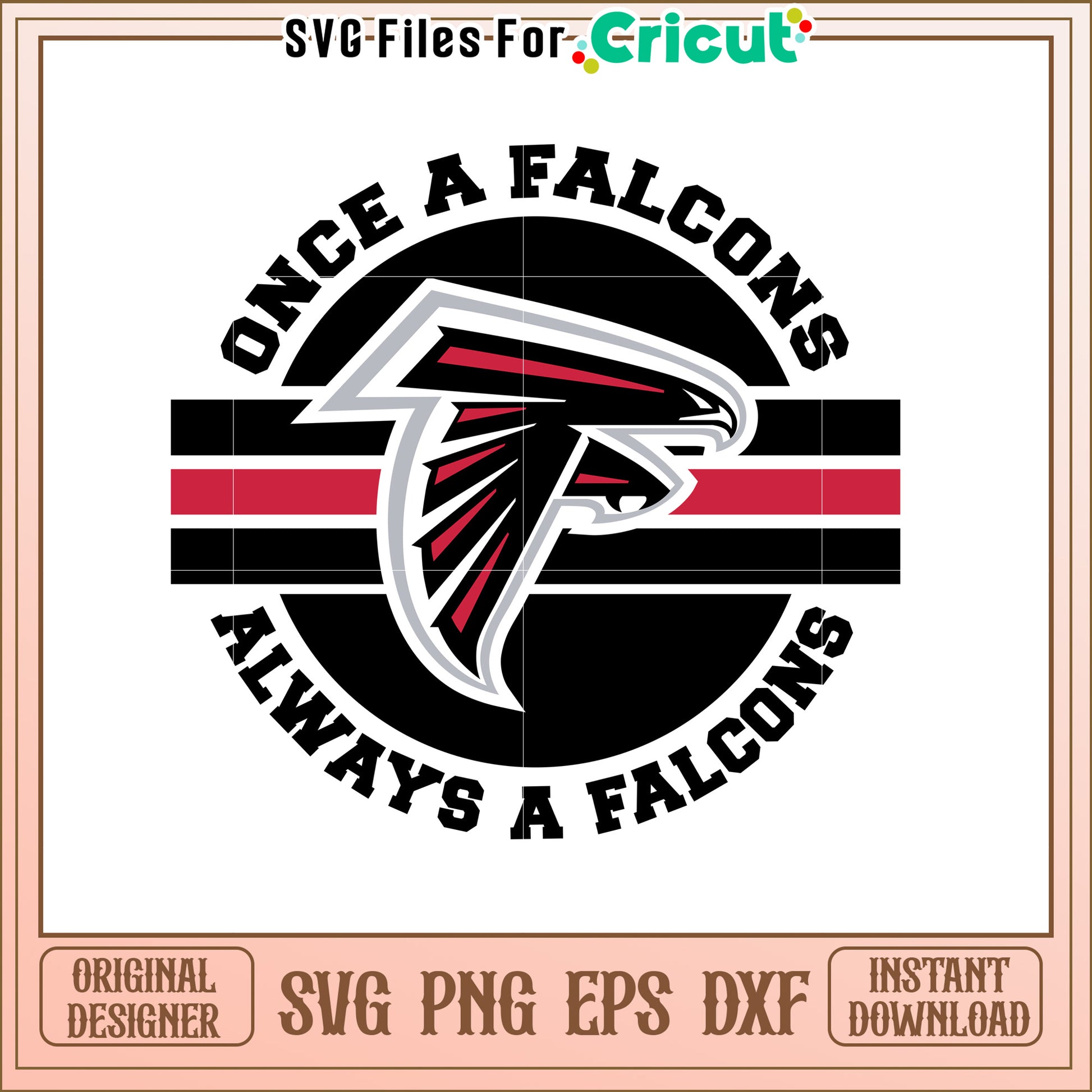 Atlanta Falcons SVG Design for Sports Fans Art