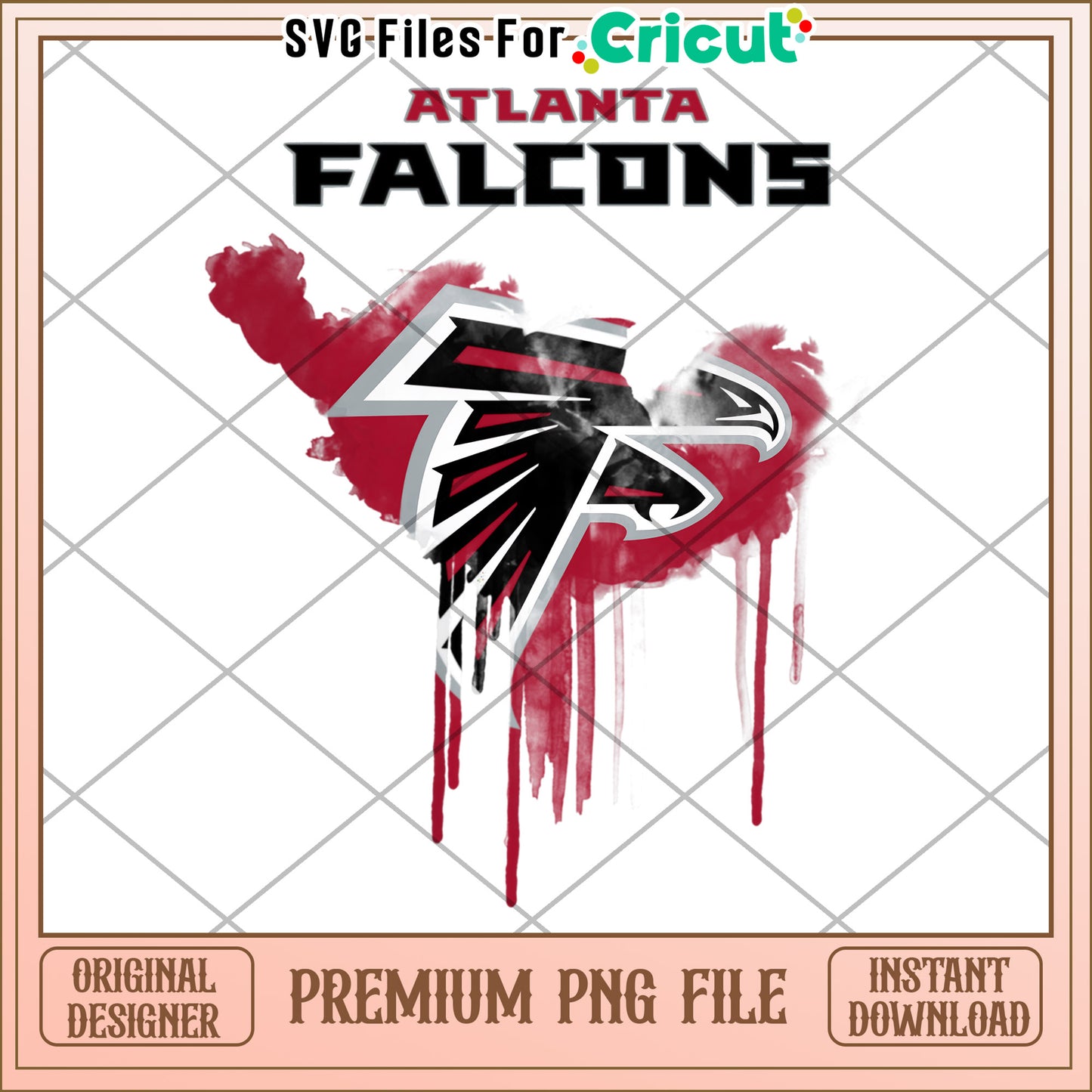 Atlanta Falcons SVG File for Cricut, download premium PNG design