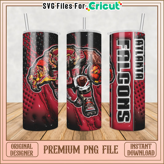 Atlanta Falcons Tumbler PNG Design