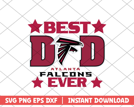 Atlanta Falcons best dad ever svg, Atlanta Falcons svg