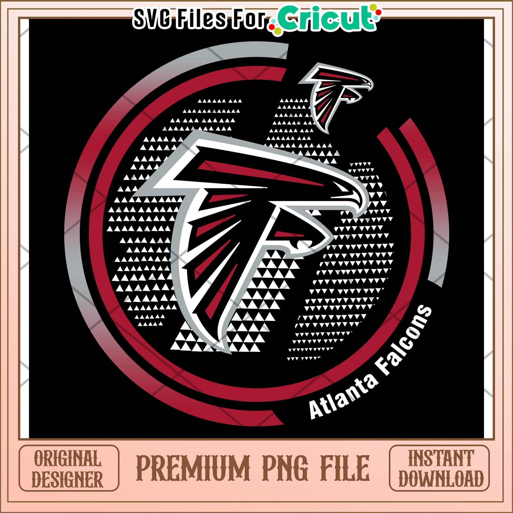 Atlanta Falcons logo design for Cricut, perfect for sports fans