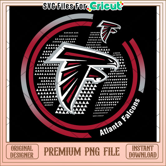 Atlanta Falcons logo design for Cricut, perfect for sports fans