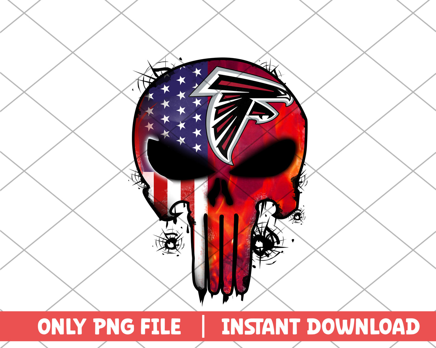 Atlanta Falcons punisher png, Atlanta Falcons png