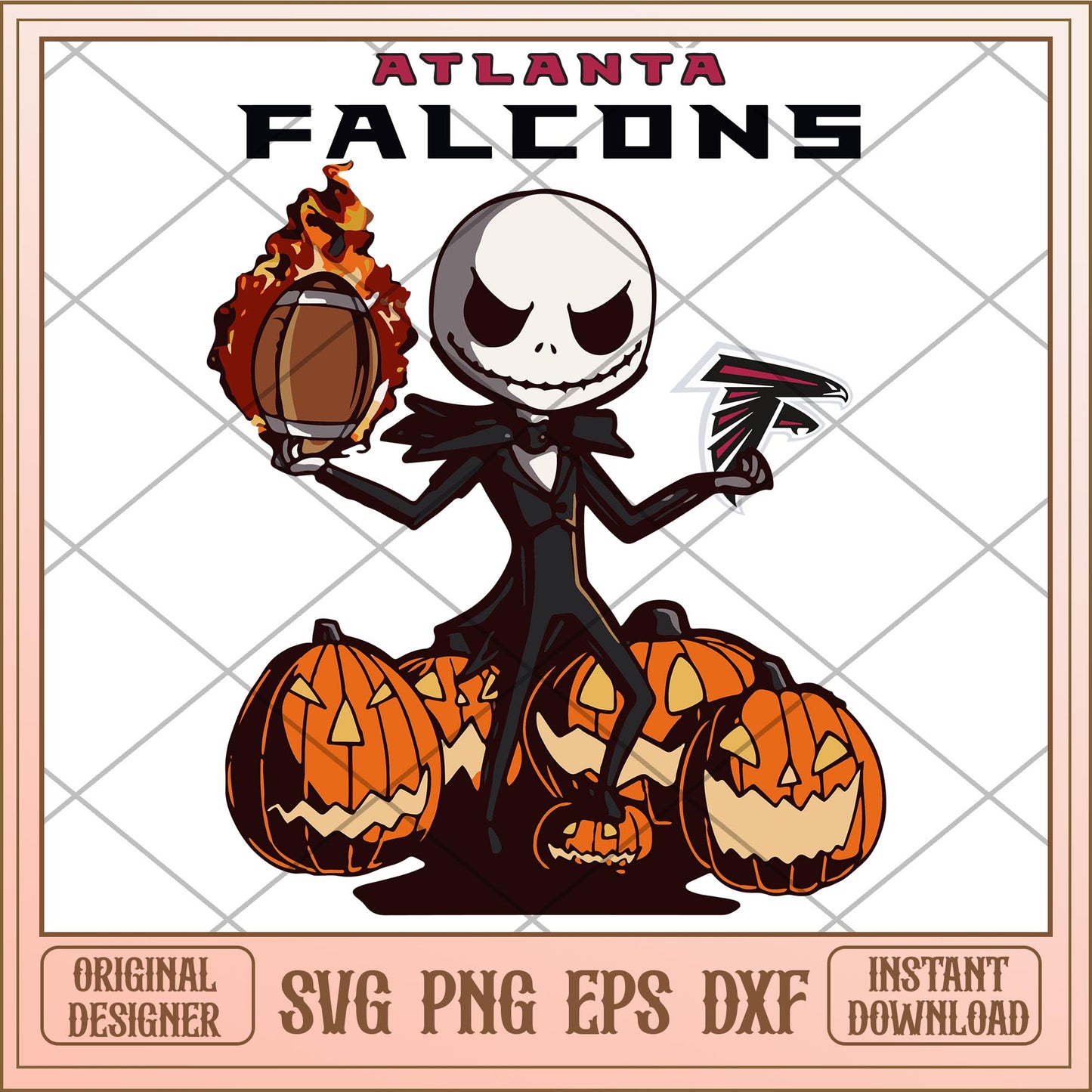 Atlanta Falcons Jack bundle svg, The Nightmare Before Christmas Svg, digital download