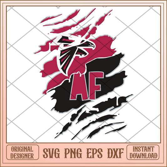 Atlanta Falcons svg, ncaa characters svg, digital download