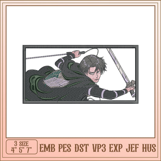 Attack on Titan Embroidery Design - 3 Sizes