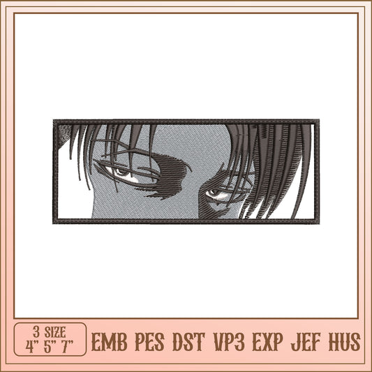 Attack on Titan Eyes Embroidery Design