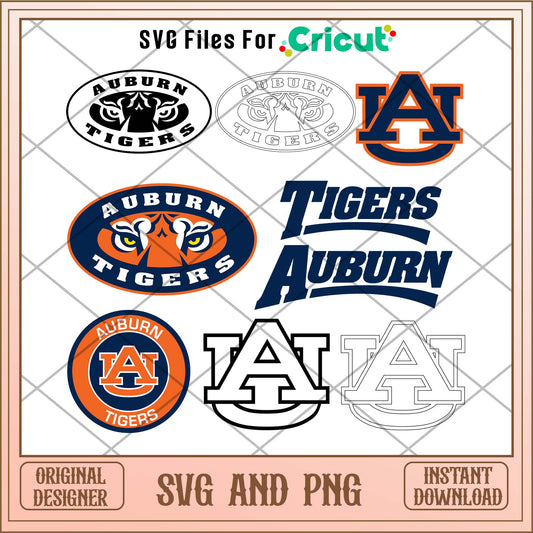 Auburn Tigers team sports svg bundle, Sport svg - Svgfileforcricut