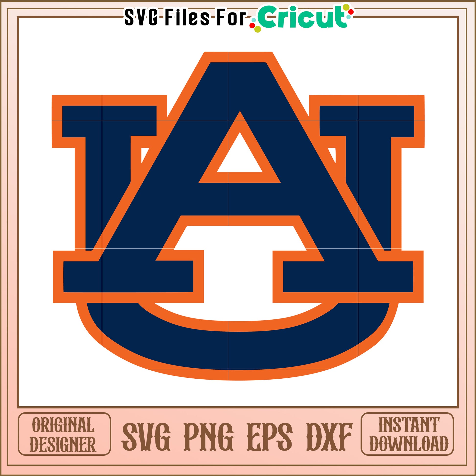 Auburn University SVG File for Cricut, instant download for crafting projects