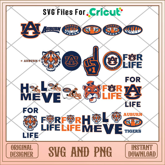 Auburn tigers svg, Auburn tigers svg bundle, NCAA svg