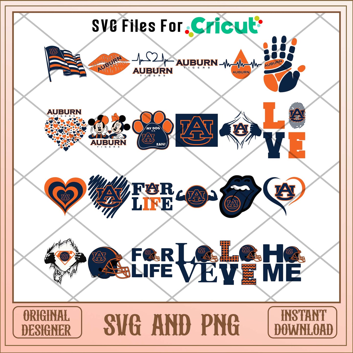 Auburn tigers love svg, Auburn tigers svg bundle, NCAA svg