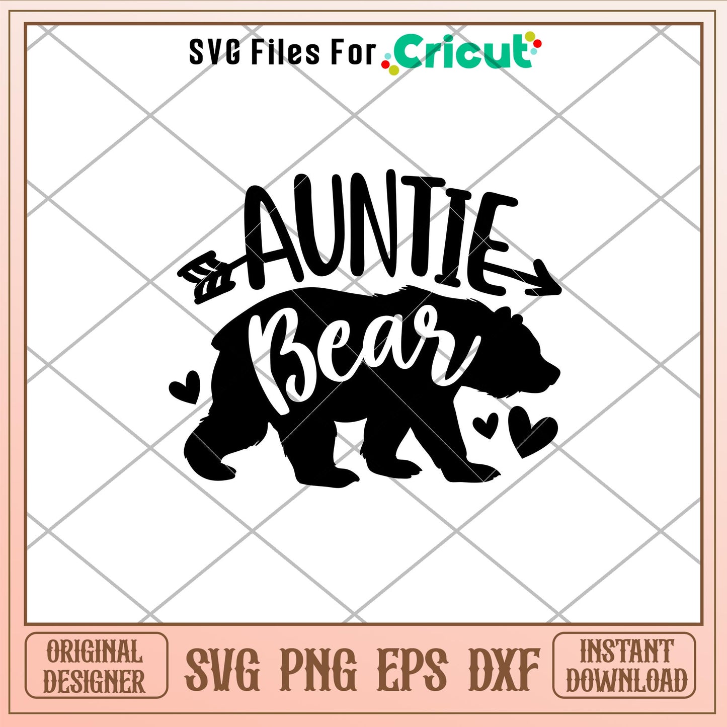 Auntie Bear Family, Auntie Bear Family Svg