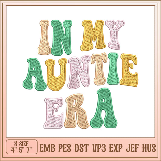 Auntie Era Embroidery Design