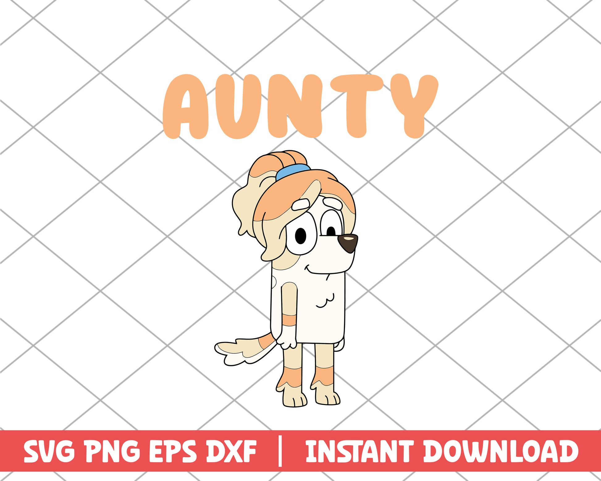 Aunty character cartoon svg