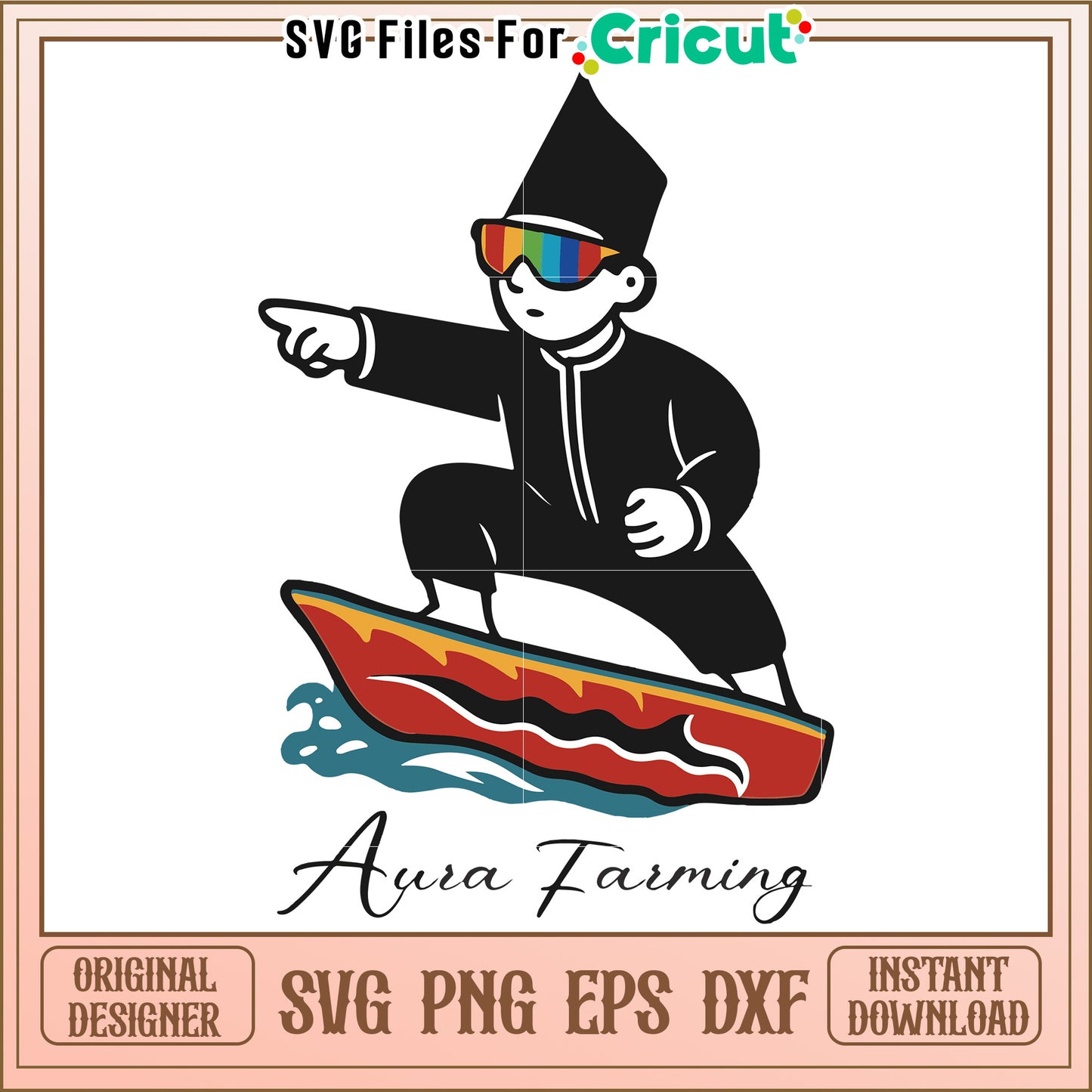 Aura farming svg, indonesia boat race svg, funny memes svg