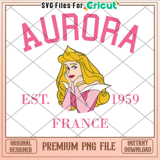 Aurora Princess PNG Cricut Design 1959