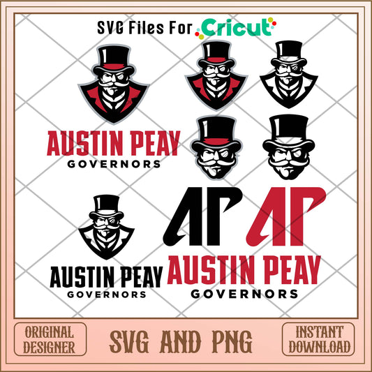 Austin Peay Governors team sports svg bundle, Sport svg - Svgfileforcricut