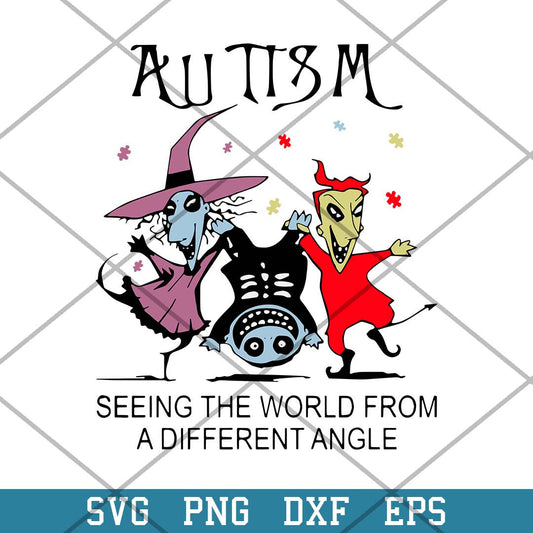 Autism Seeing The World From A Fifferent Angle Svg, Halloween Svg-Svgfilesforcricut