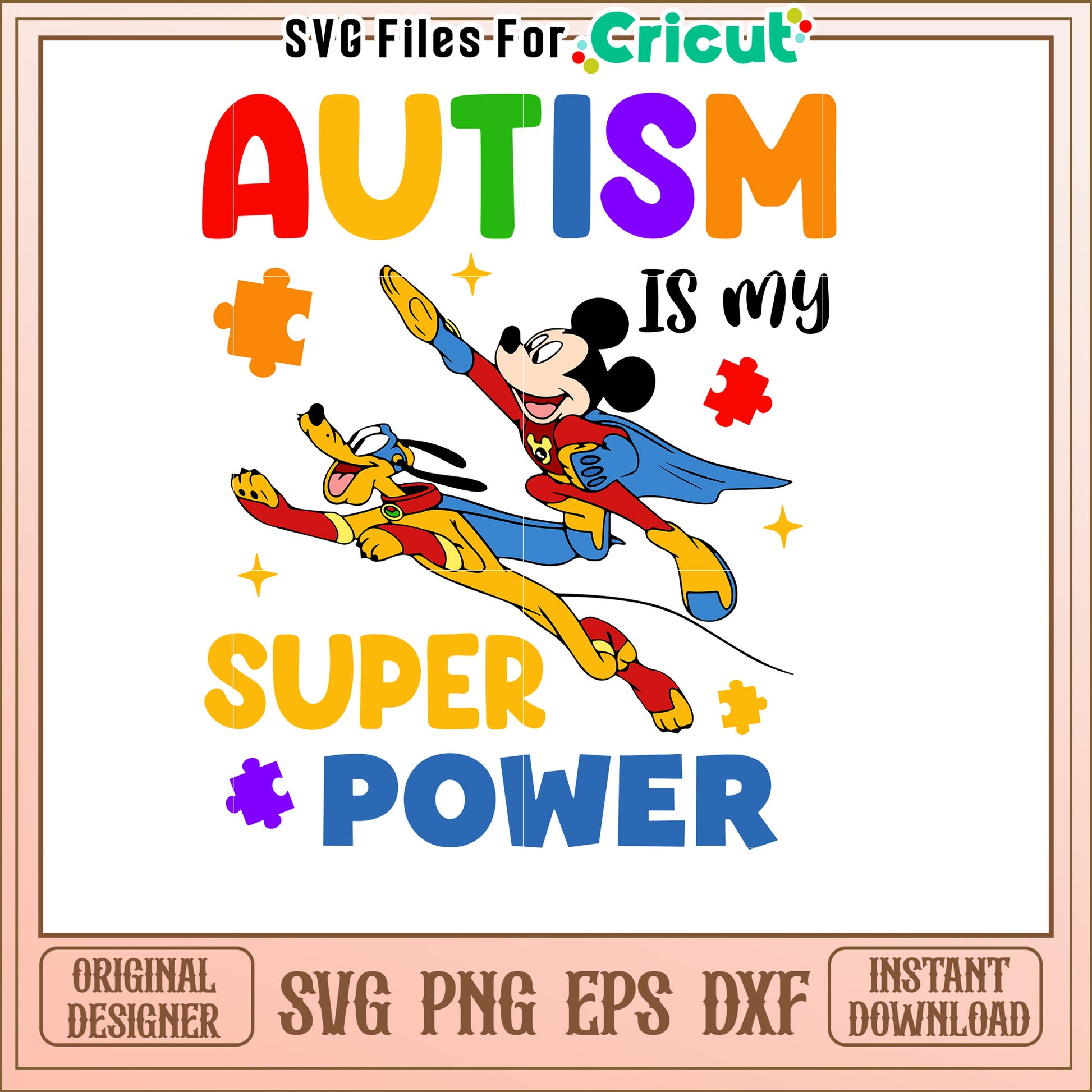 Autism Superpower SVG