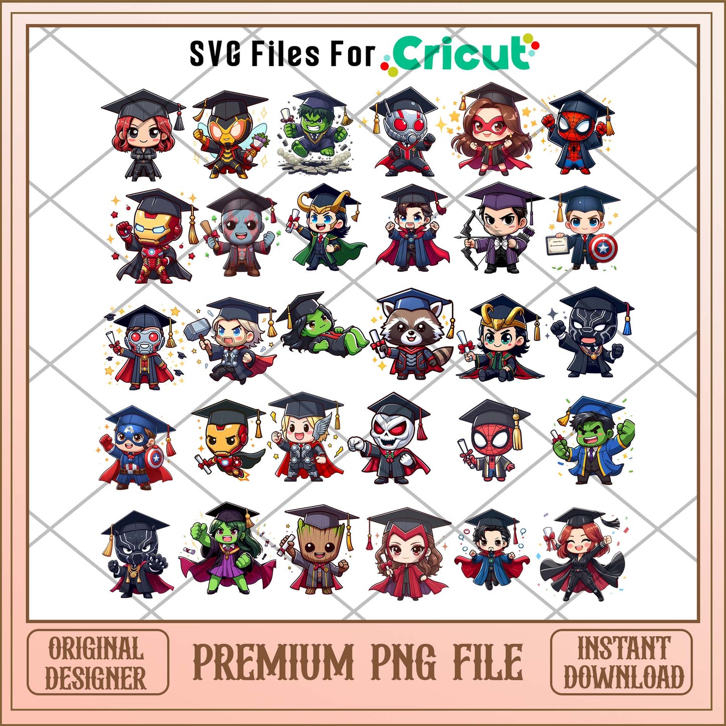 Avenger Graduation Characters png bundle, Avenger movies bundle