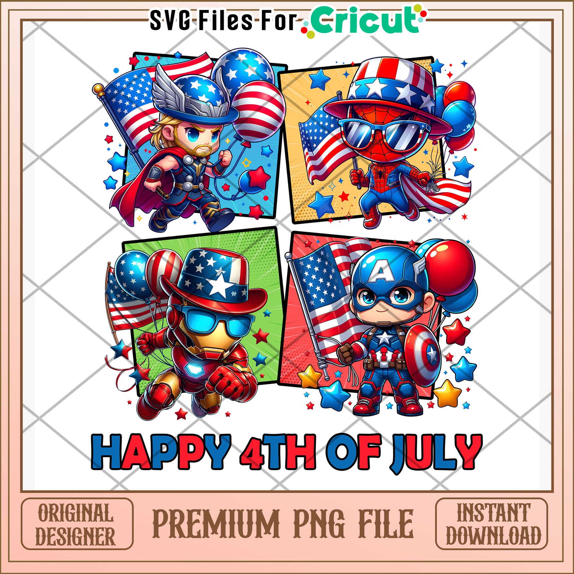 Avenger characters happy 4th of july png, 4th of july png, freedom america quotes png