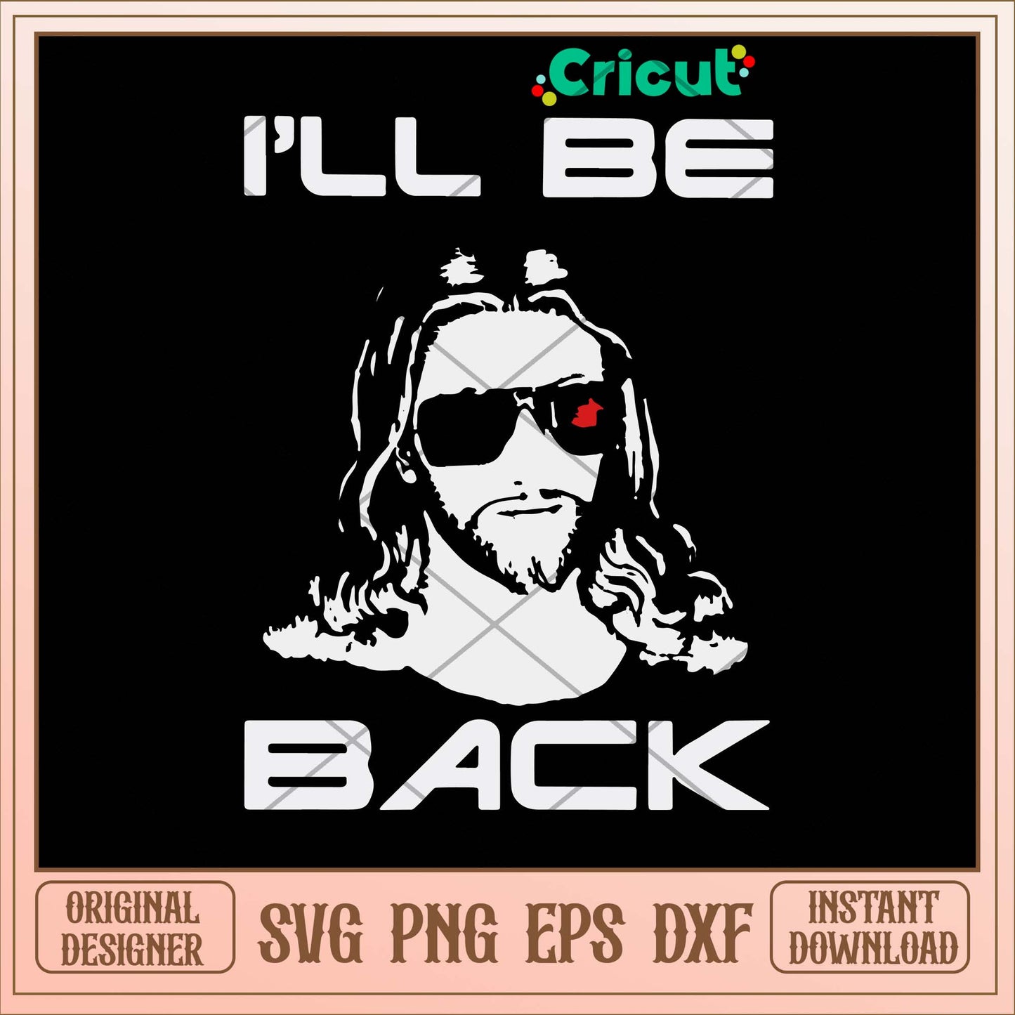 Awesome Jesus I Will Be Back Svg-Svgfilesforcricut