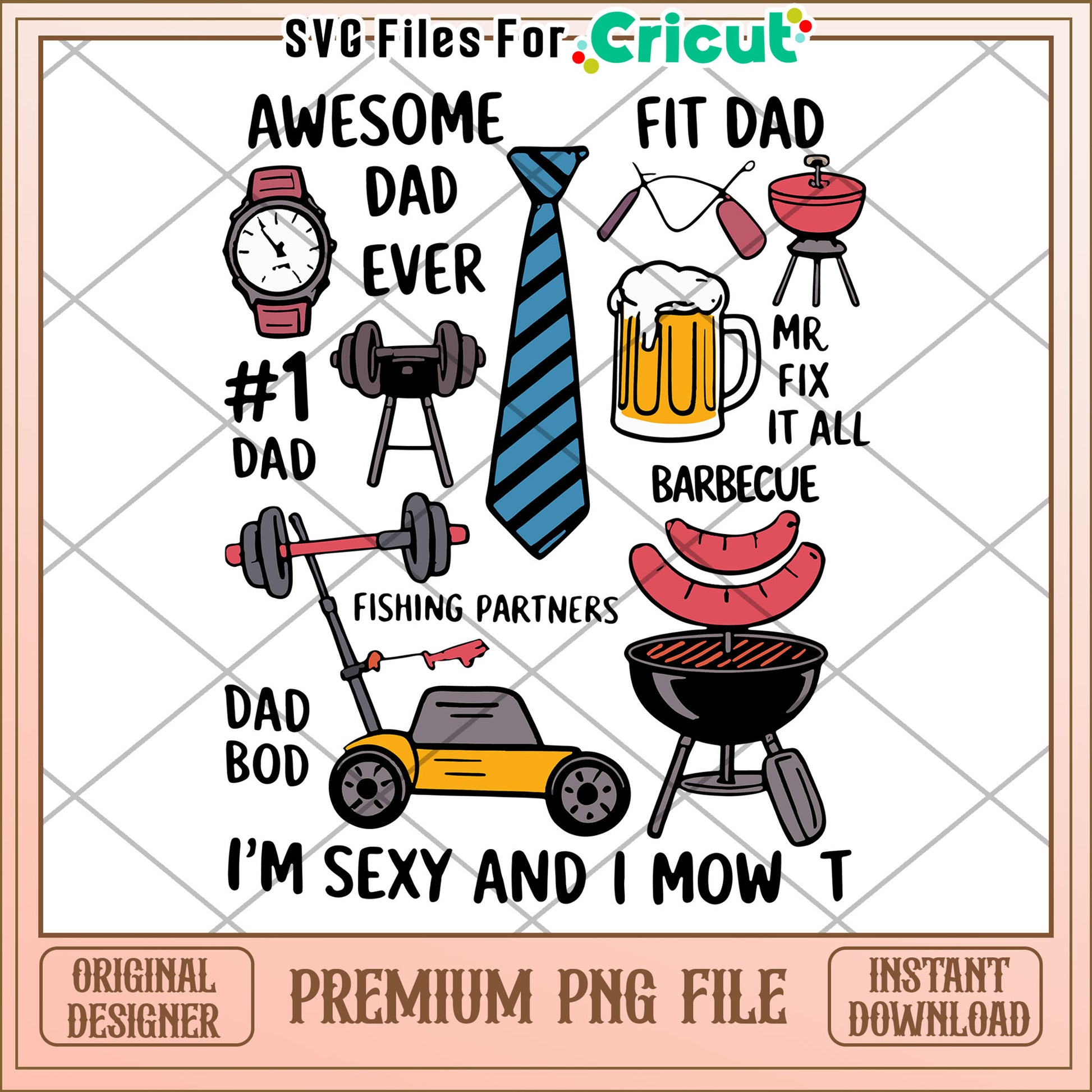 Awesome dad png, best dad ever png, father’s day png