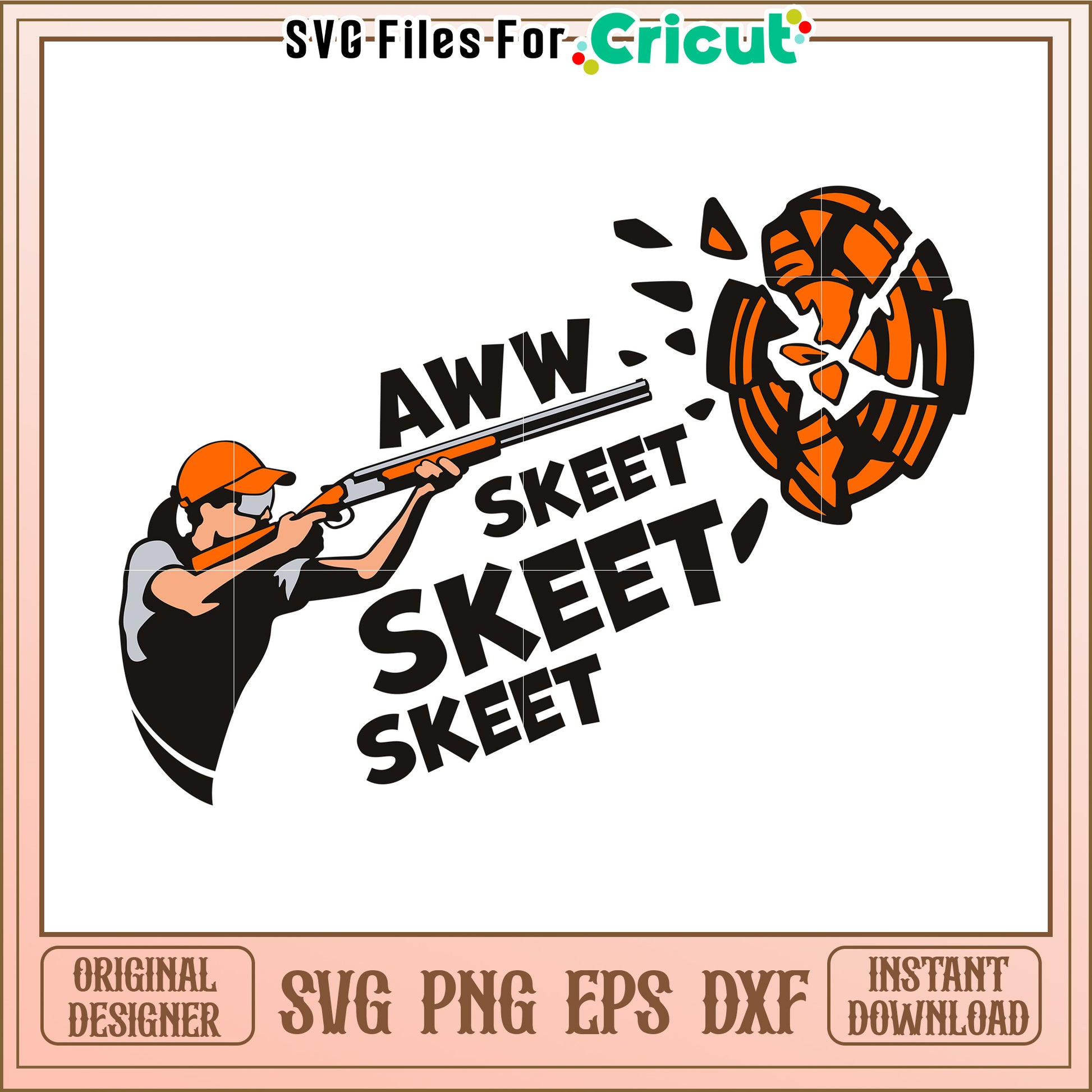 Aww skeet skeet girl svg, skeet shooting svg, skeet meme svg