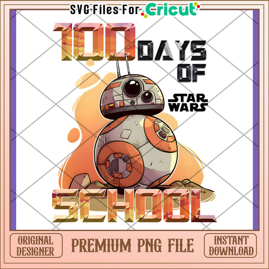 BB8 100 Days of School PNG