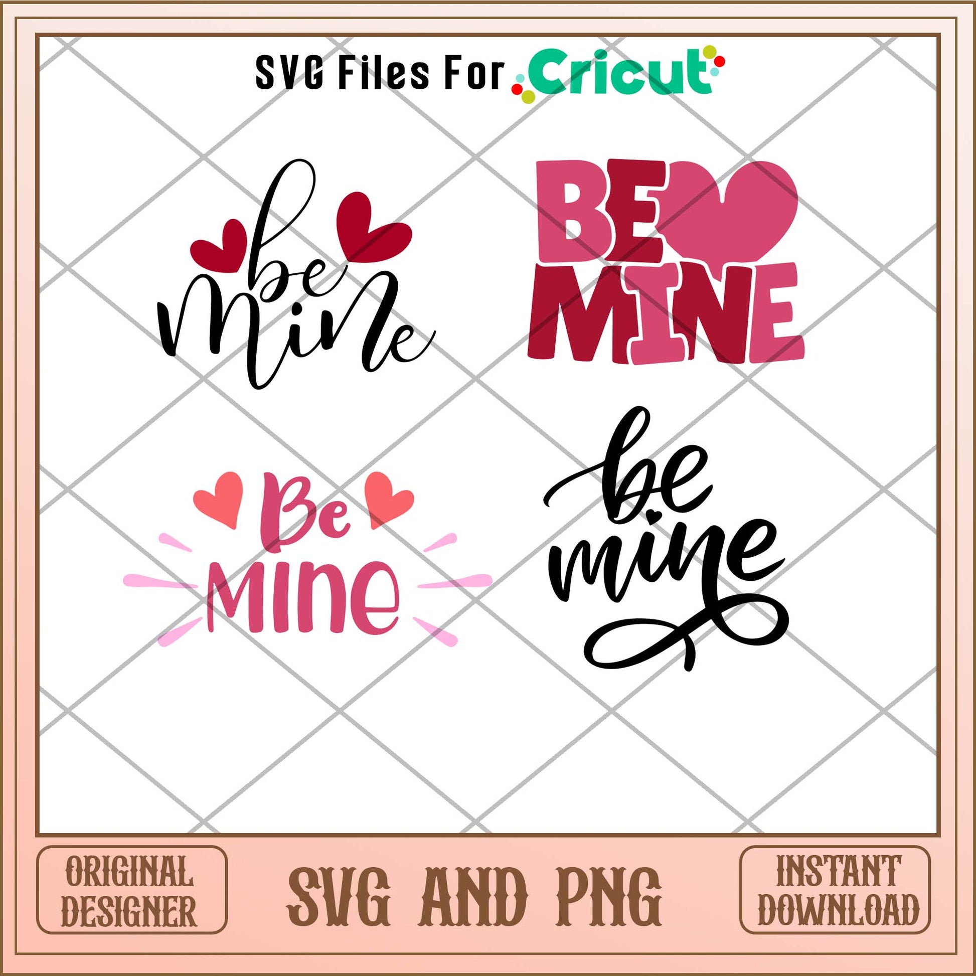 Be Mine svg bundle, Cute quotes art svg bundle - Svgfileforcricut