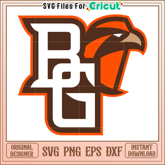 BG Logo SVG Design for Cricut, perfect for team spirit projects and crafts