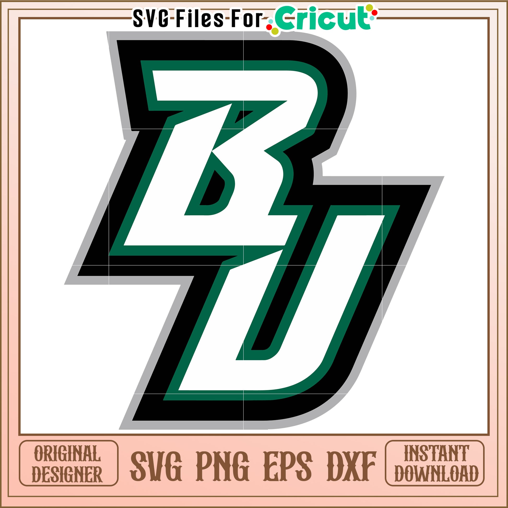 BU Logo SVG File for Cricut, Perfect for Custom Projects and Crafts