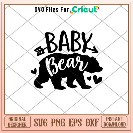 Baby Bear Family, Baby Bear Family Svg