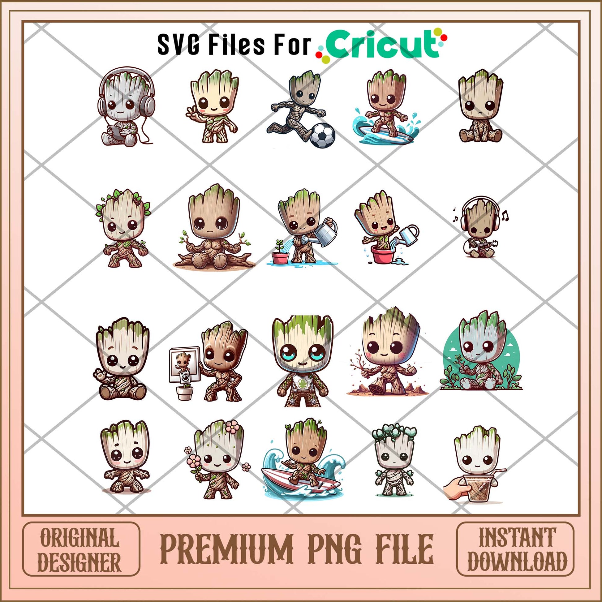Baby Groot Characters png bundle, Guardians of the Galaxy bundle
