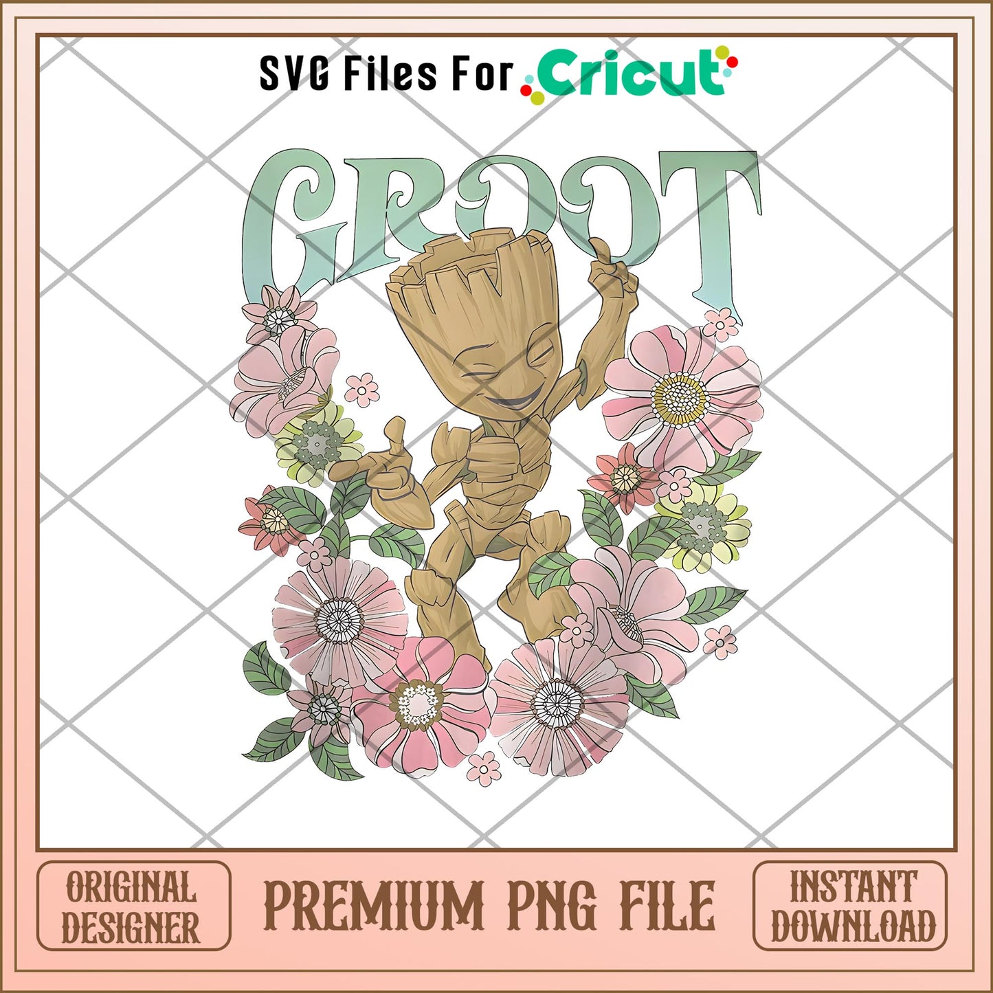 Baby Groot logo Png, Maverl character png, Digital Download