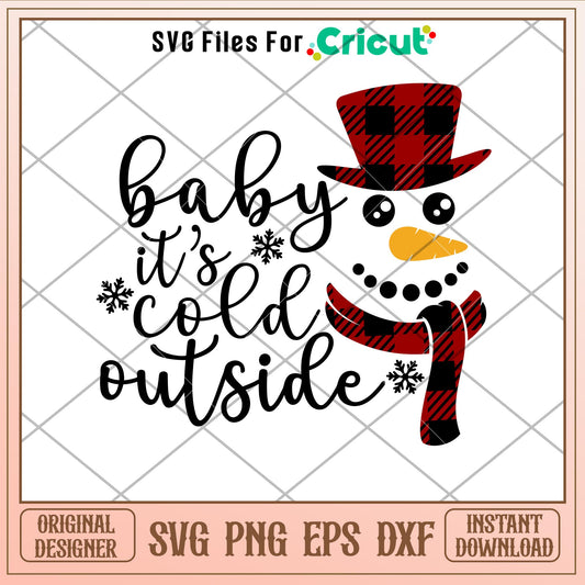 Baby It’s Covid Outside Svg, Merry Christmas Svg