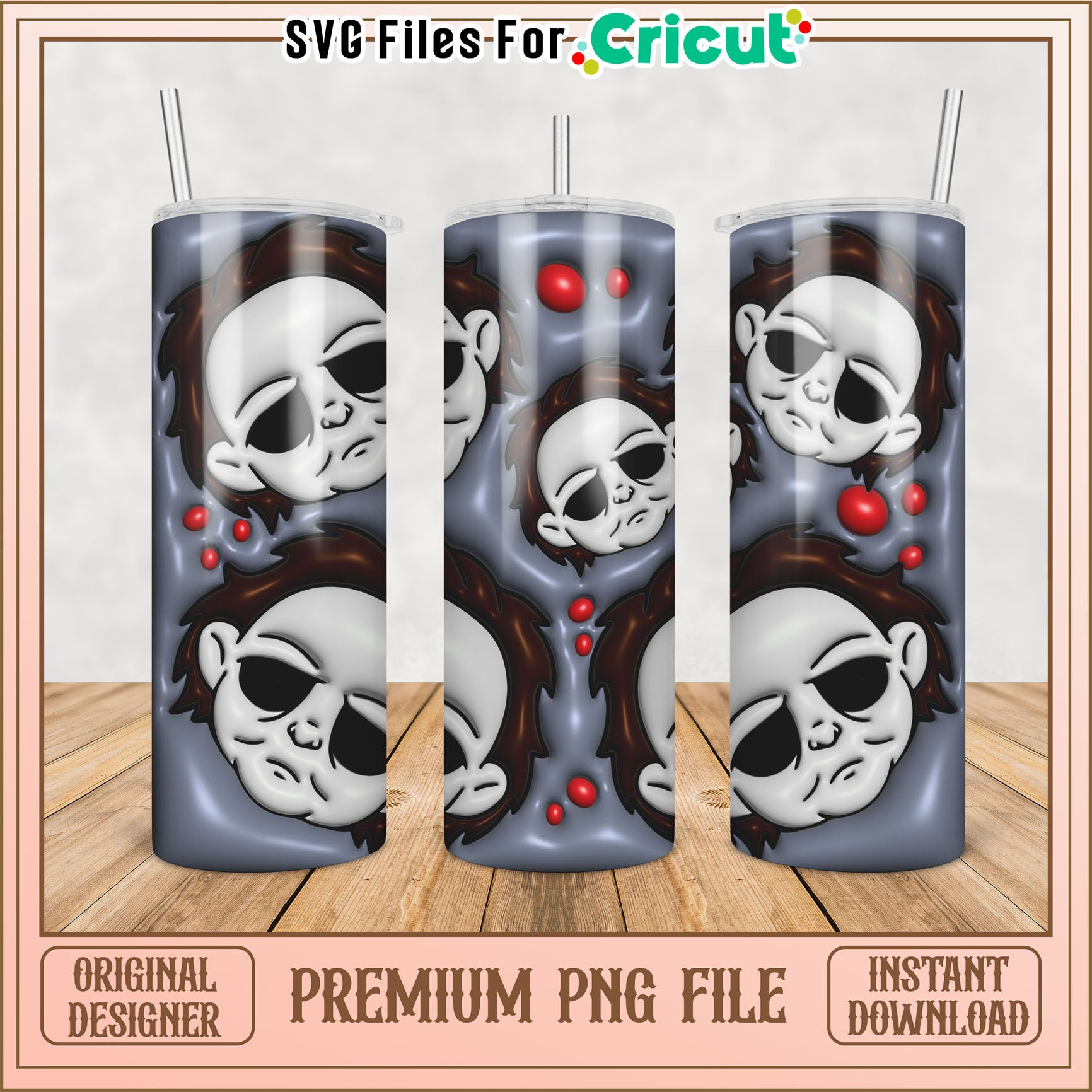 Baby Michael Myers PNG Tumbler Design