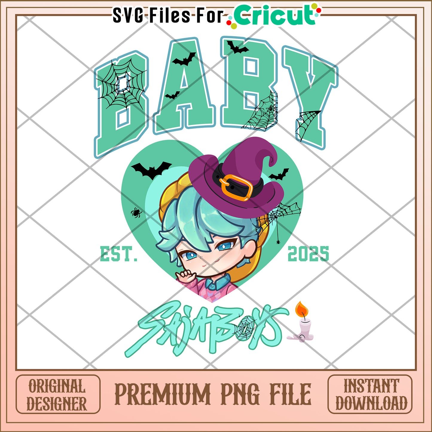 Baby Saja Boys Halloween png, demon hunters png, halloween time png