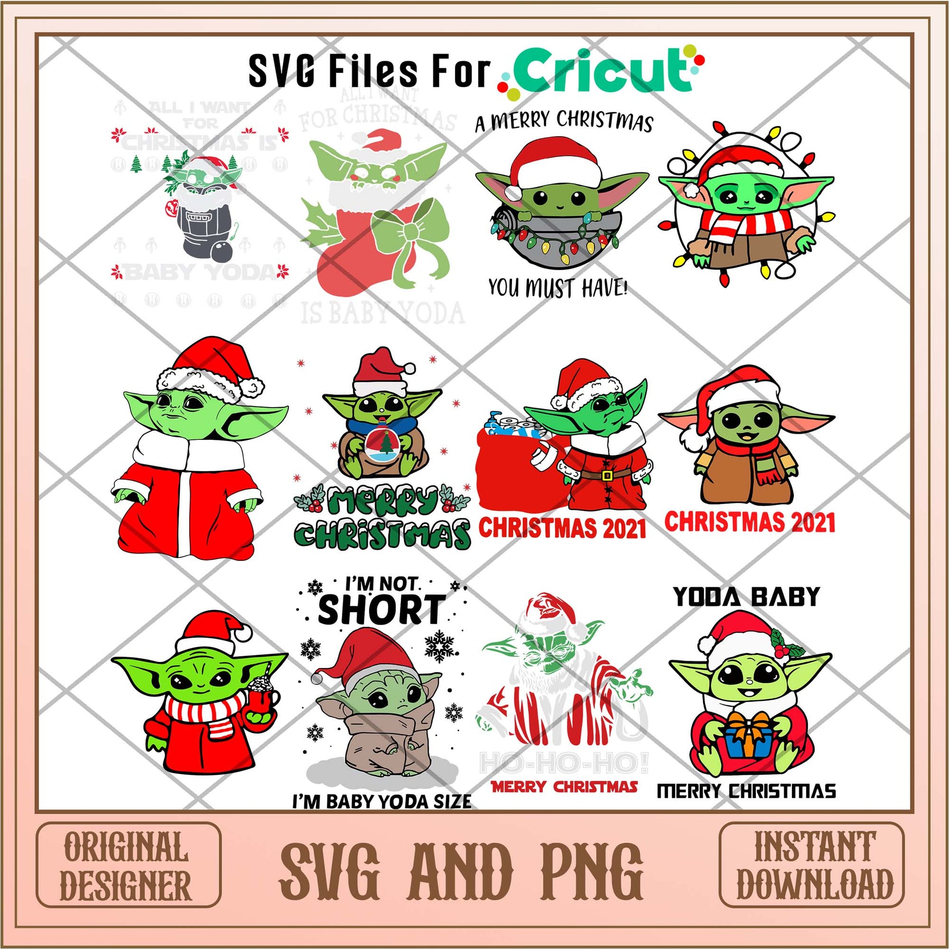 Baby Yoda Christmas svg bundle, star wars movies svg - Svgfileforcricut