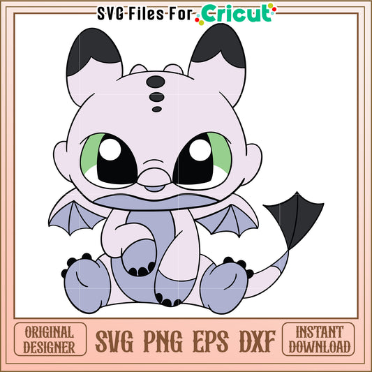 Baby light fury svg, how to train your dragon movie svg, cute dragons svg