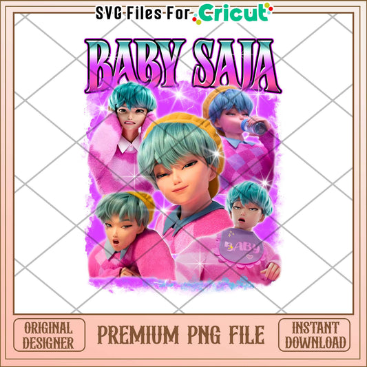 Baby saja bootleg png, kpop demon hunter png, demon idol png