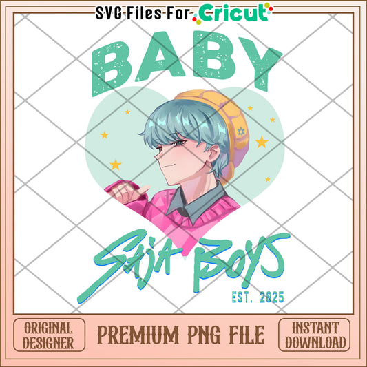 Baby saja boys png, kpop cartoon png, saja boys png