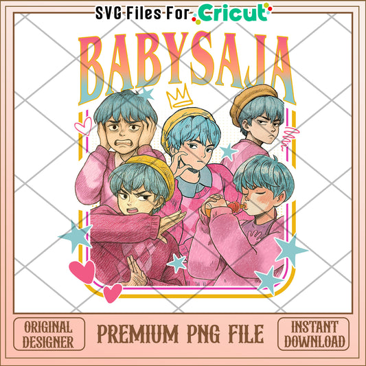 Baby saja png, saja boys fans png, huntrix characters png