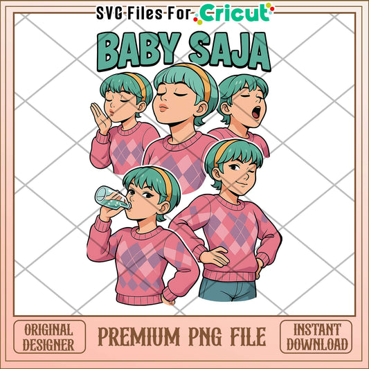 Baby saja png, saja boys warrior png, kpop hero png