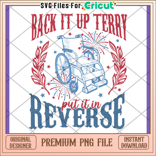 Back It Up Terry PNG Design