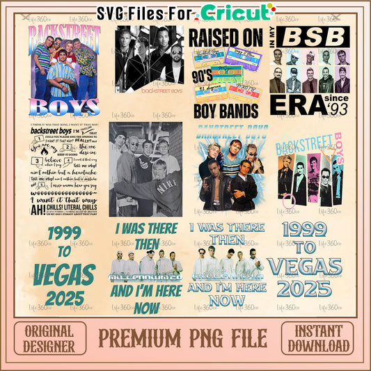BackStreet Boys Png Bundle, BSB Pop Music Png, Into The Millennium Las Vegas png